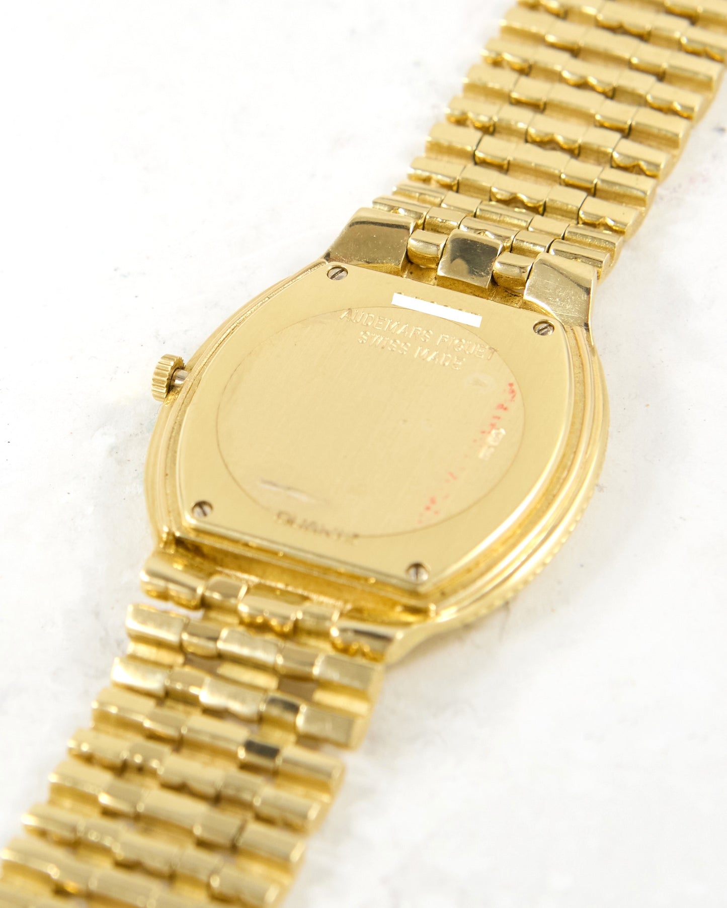 Audemars Piguet Feather 56455BA Diamond Pave Dial with Rubies in Yellow Gold Case and Bracelet