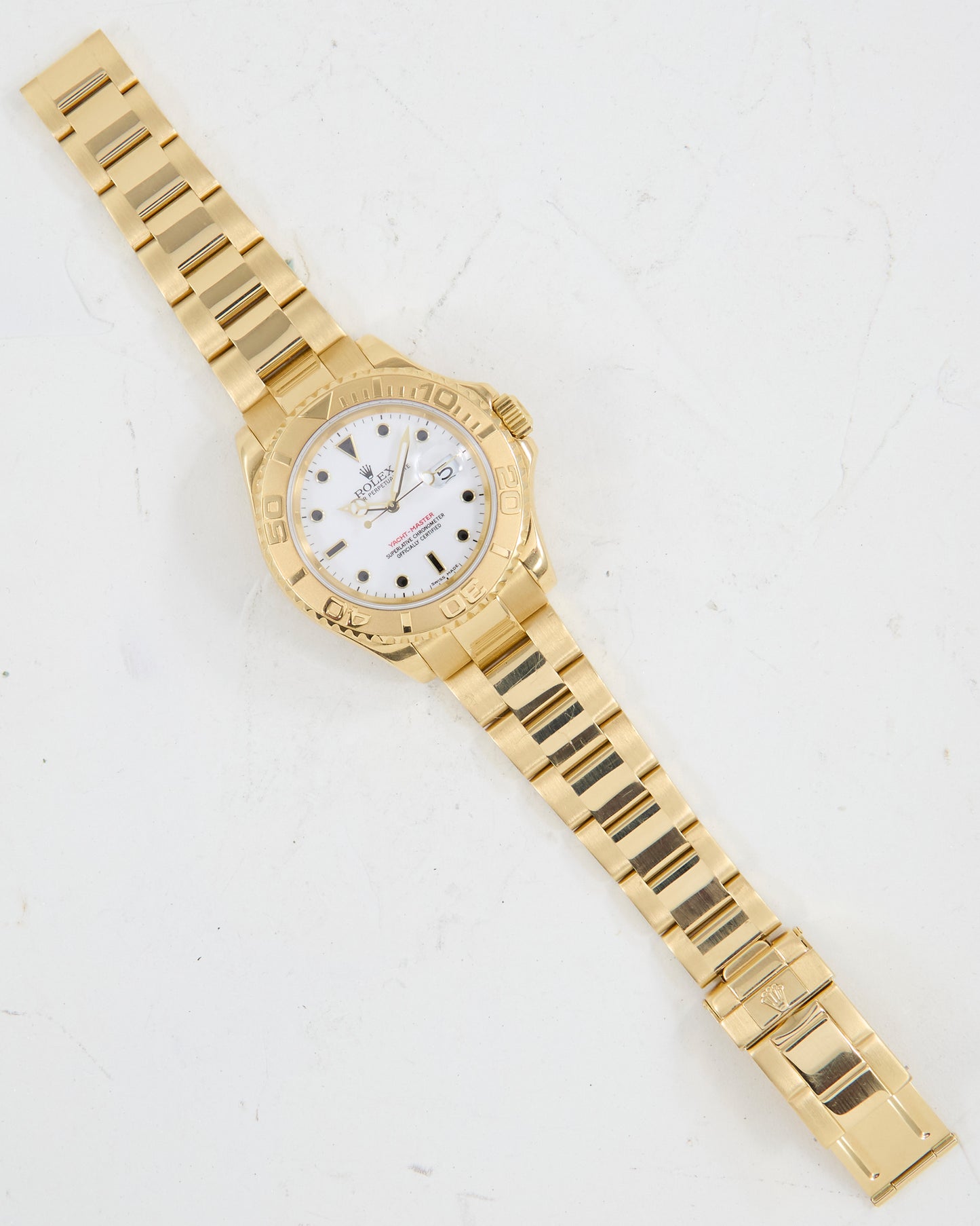 ROLEX YACHT-MASTER IN GOLD ON OYSTER BRACELET
