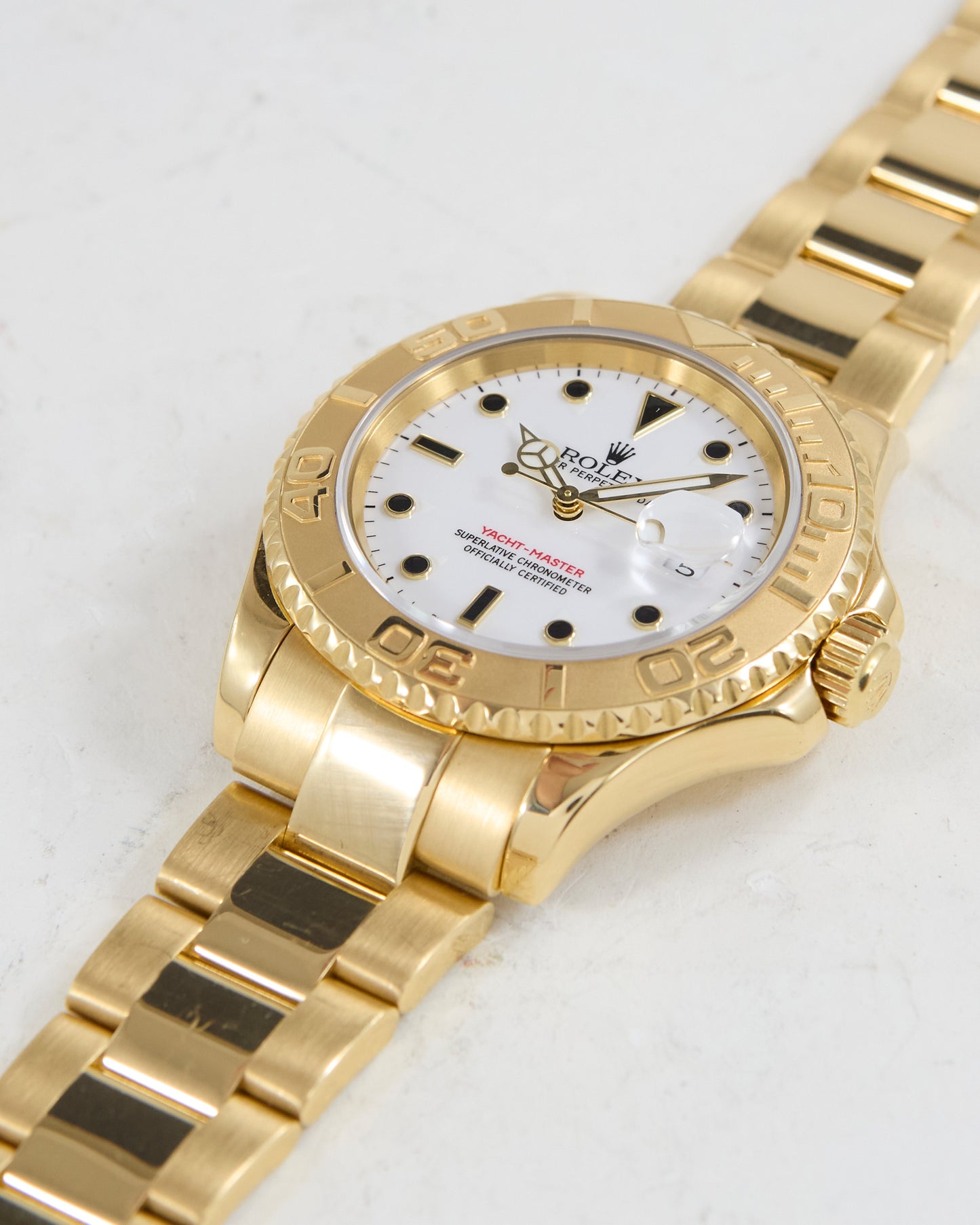 ROLEX YACHT-MASTER IN GOLD ON OYSTER BRACELET