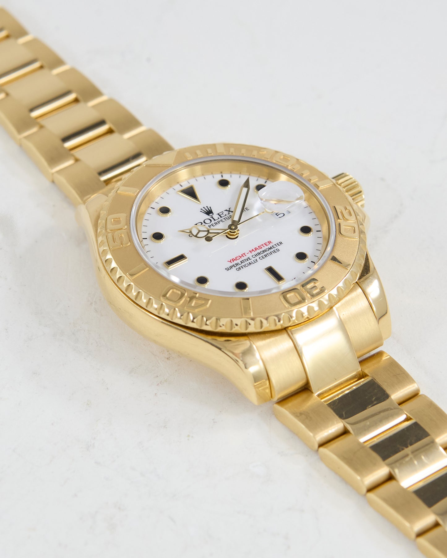 ROLEX YACHT-MASTER IN GOLD ON OYSTER BRACELET