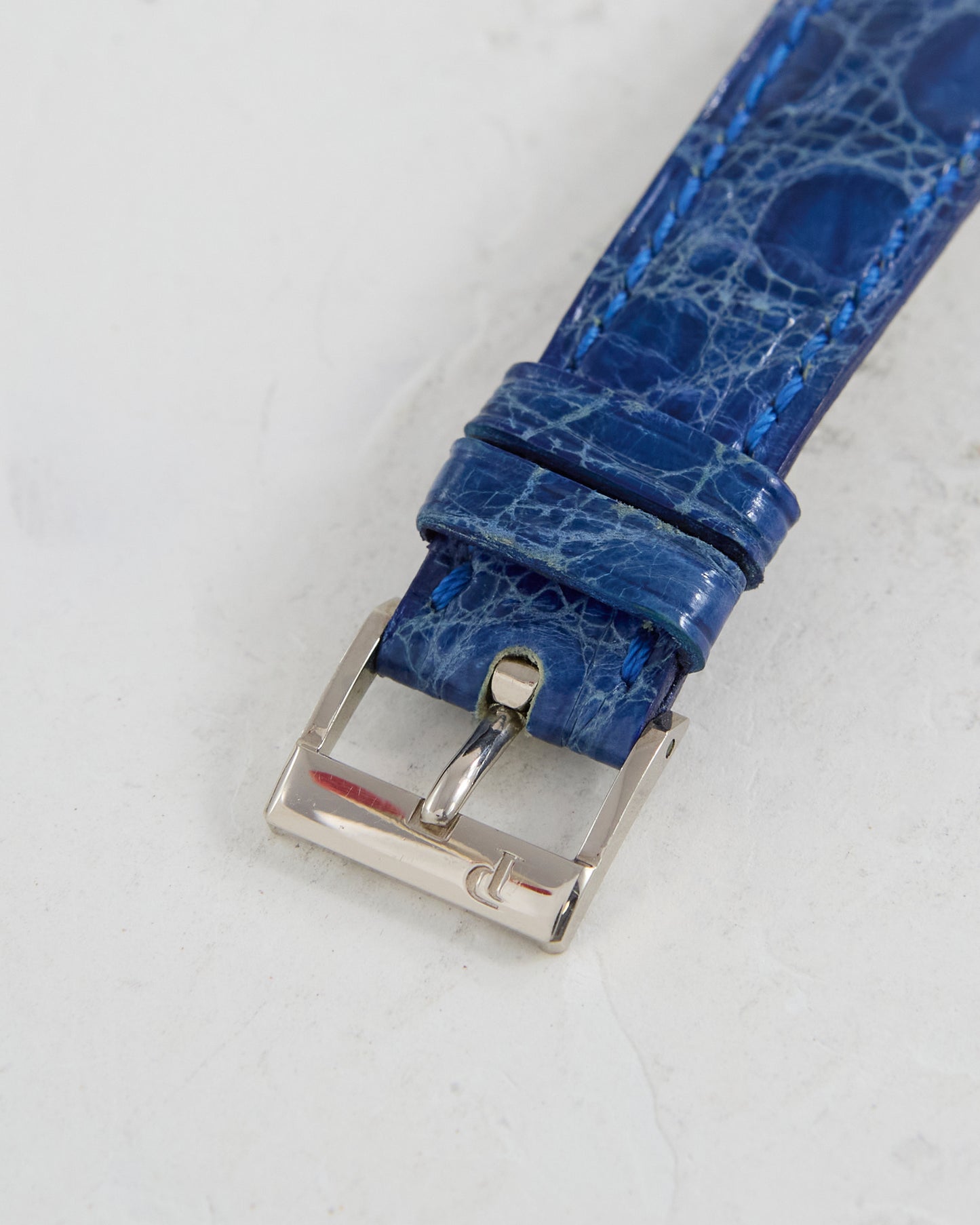 Piaget Protocole Lapis Dial in White Gold Case with Strap and Buckle