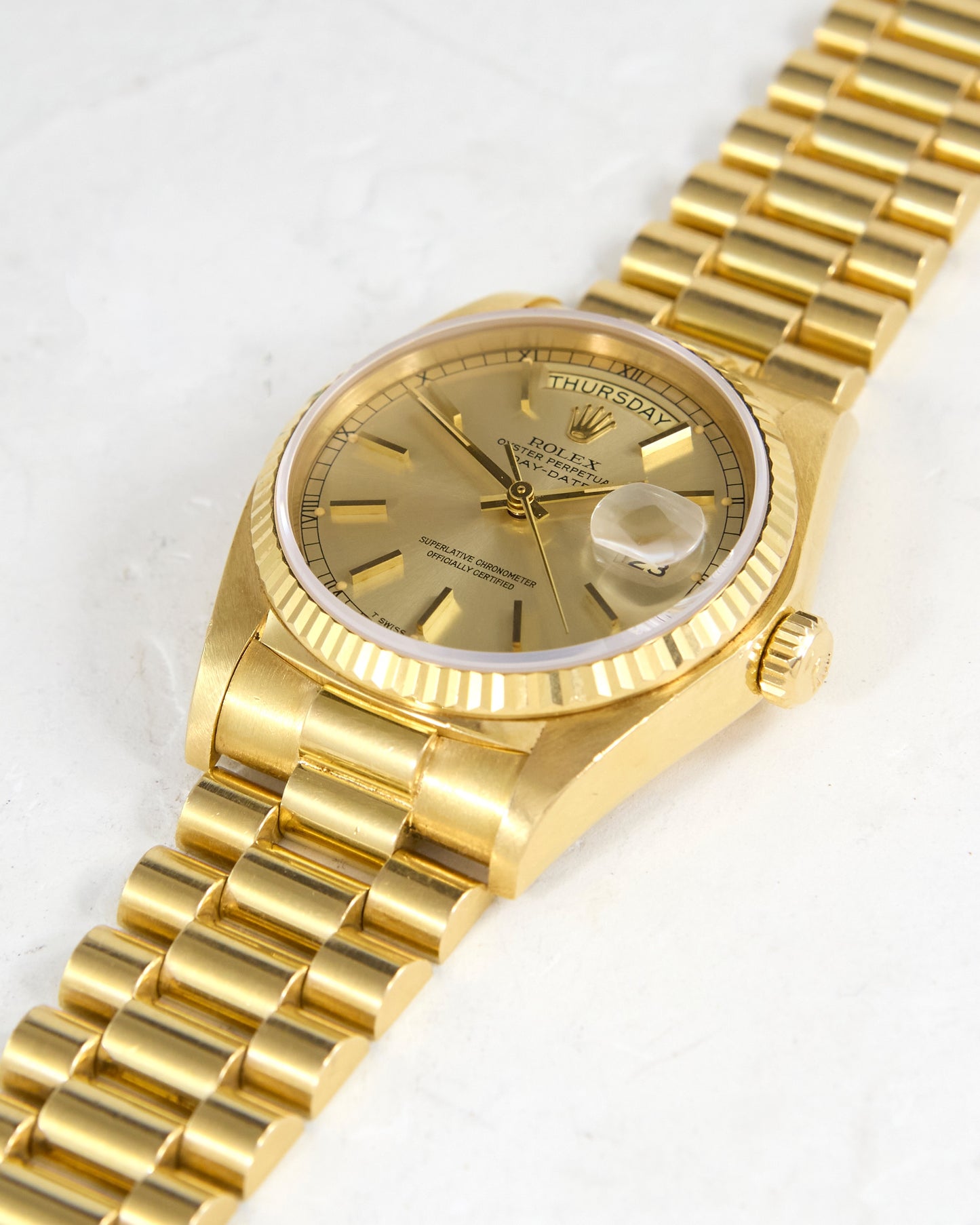 Rolex Day-Date 18038 Faded Champagne Dial