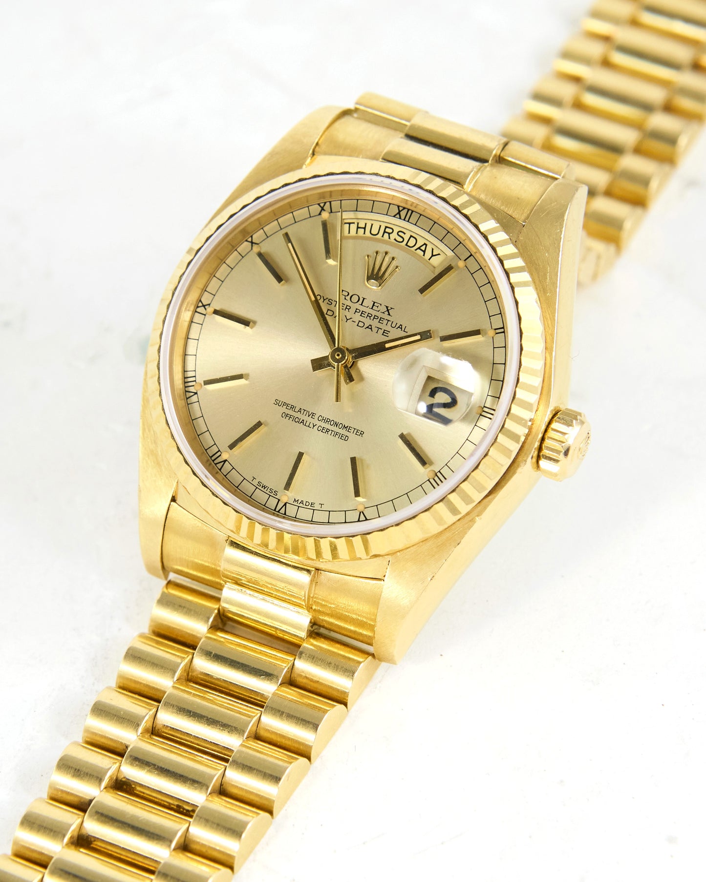 Rolex Day-Date 18038 Faded Champagne Dial