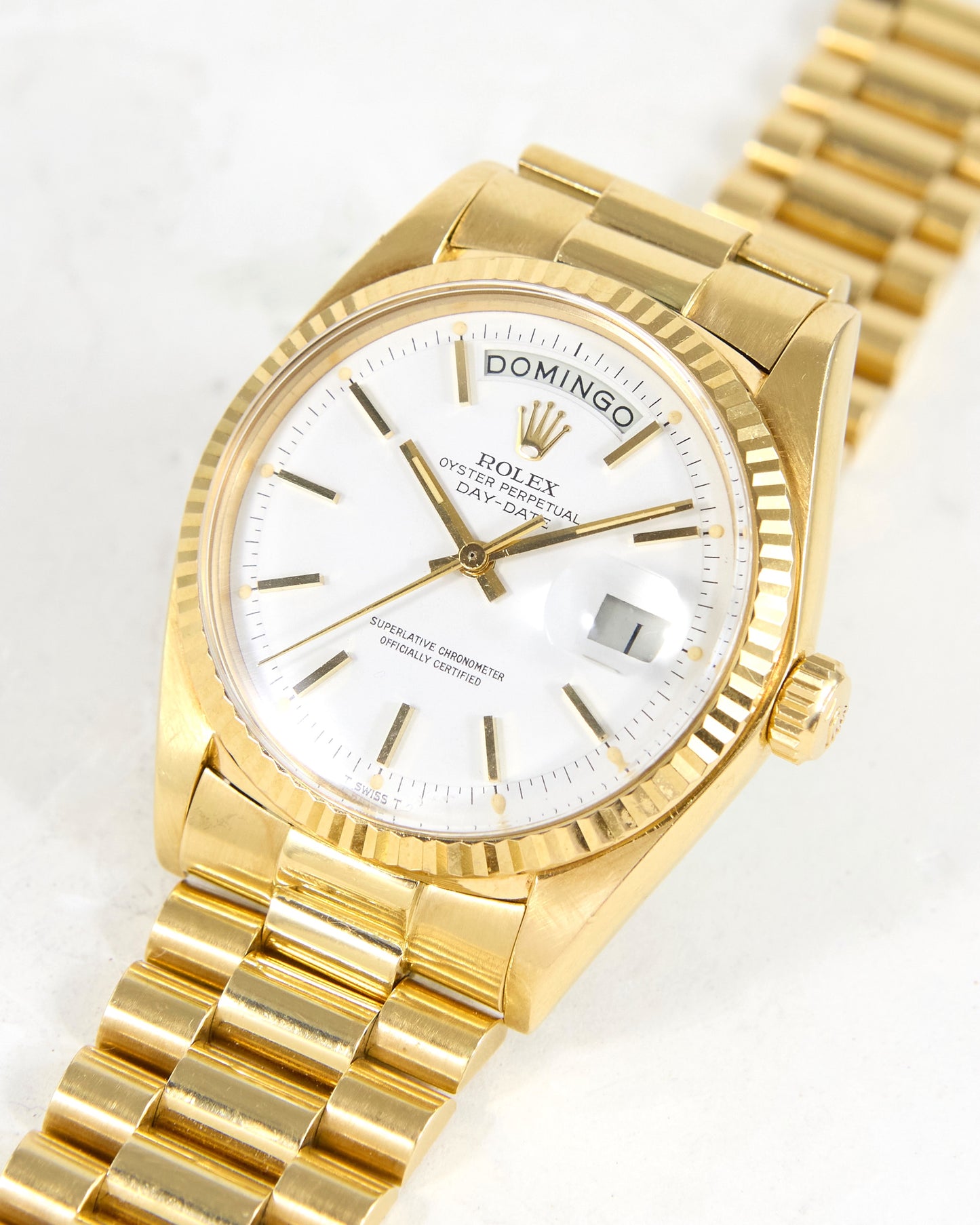 Rolex Day-Date 1803 White Dial with Portuguese Calendar Wheel