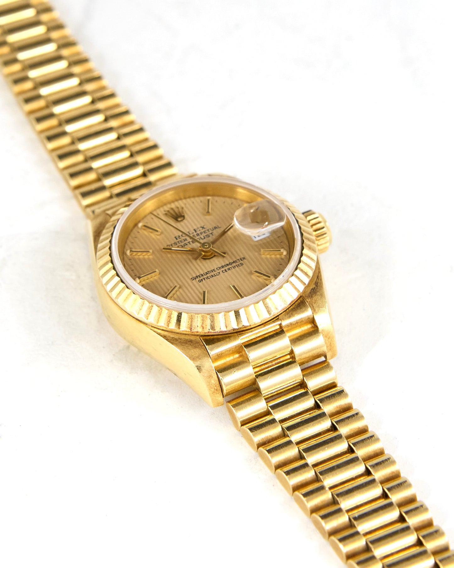 Rolex Ladies Datejust Tapestry Dial on President Bracelet