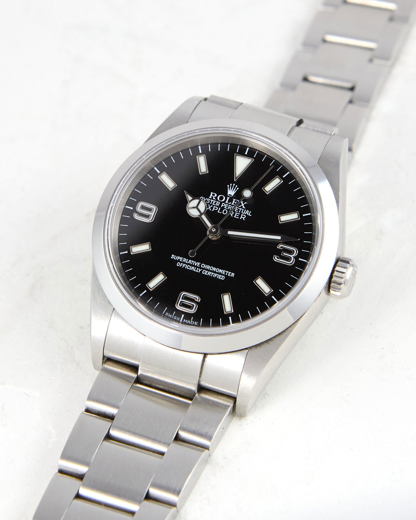 Rolex Explorer I Unpolished with Papers