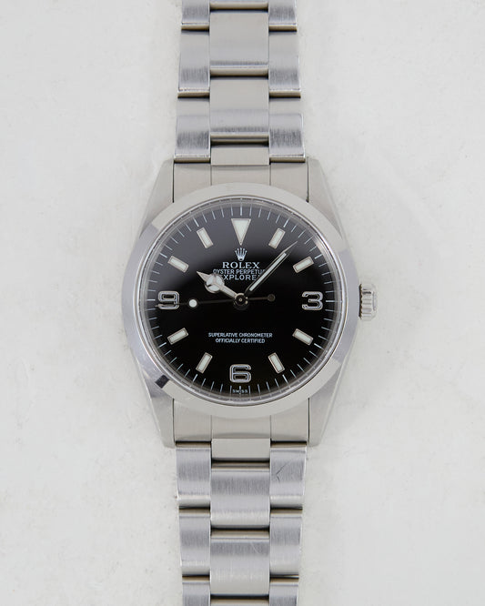 Rolex Explorer I "Swiss Only" Dial with Box & Papers