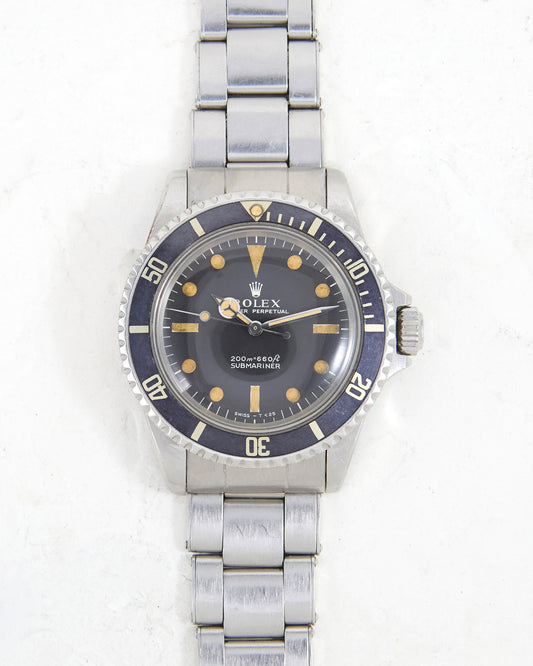 Rolex Submariner 5513 Meter First Dial with Faded Blue Bezel on Oyster Bracelet